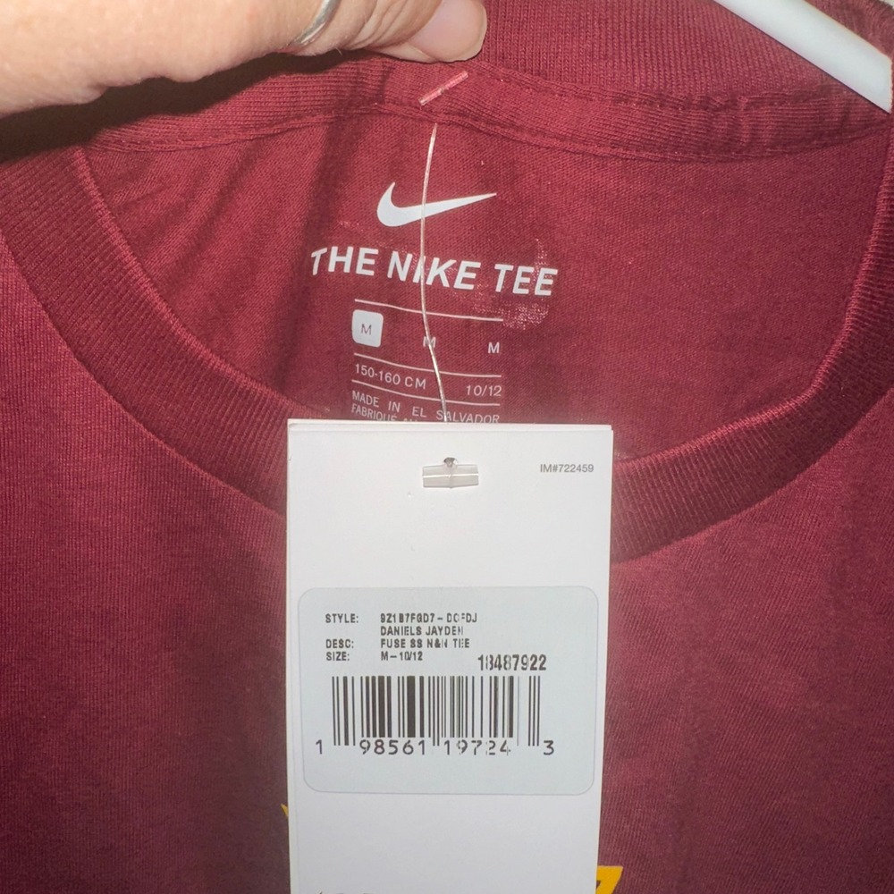 Nike Washington Commanders Daniels Number 5 Kids Size M 10 12 NFL - Picture 3 of 4